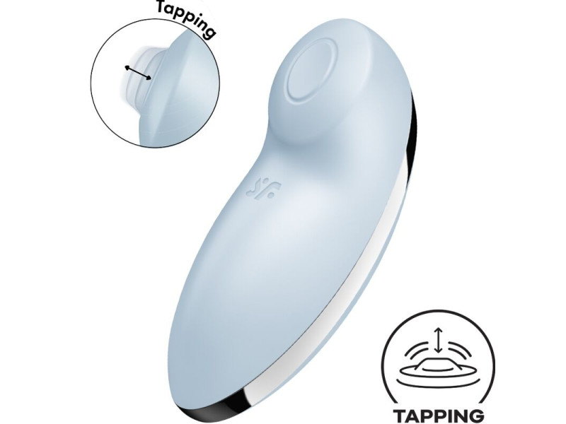 SATISFYER - TAP & CLIMAX 2 VIBRATOR & STIMULATOR BLUE