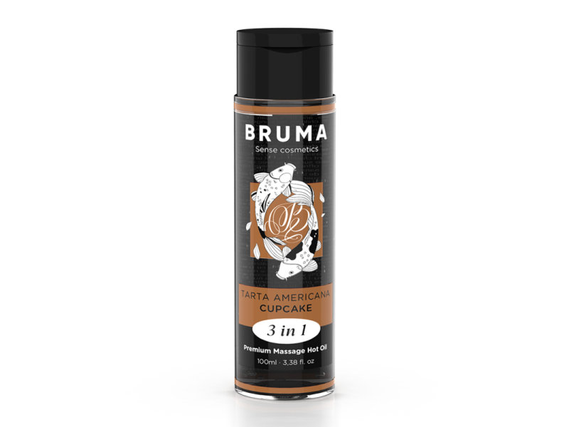BRUMA - PREMIUM MASSAGE HOT OIL CUPCAKE 3 IN 1 - 100 ML