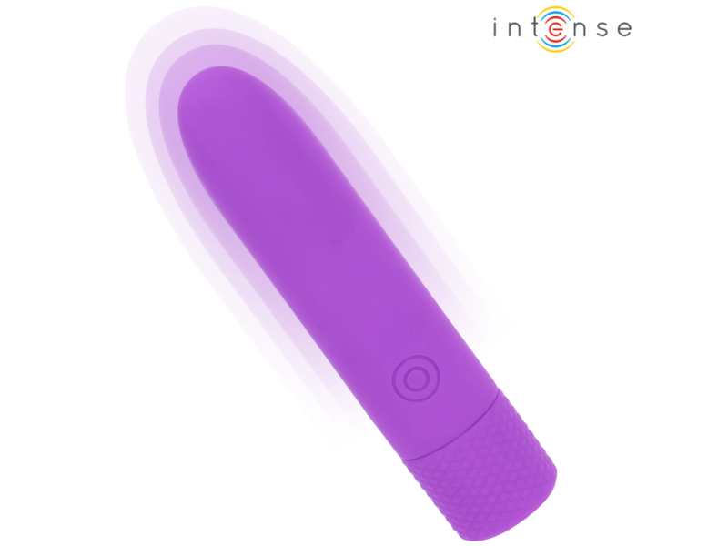 INTENSE - SYMONE USB RECHARGEABLE VIBRATING BULLET 8 VIBRATIONS PURPLE 10 X 2.2 CM