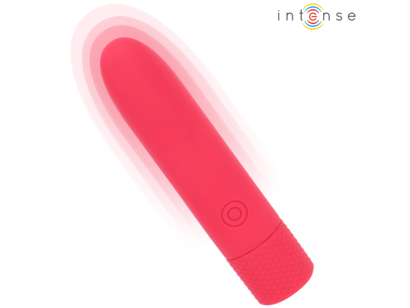 INTENSE - SYMONE USB RECHARGEABLE VIBRATING BULLET 8 VIBRATIONS RED 10 X 2.2 CM