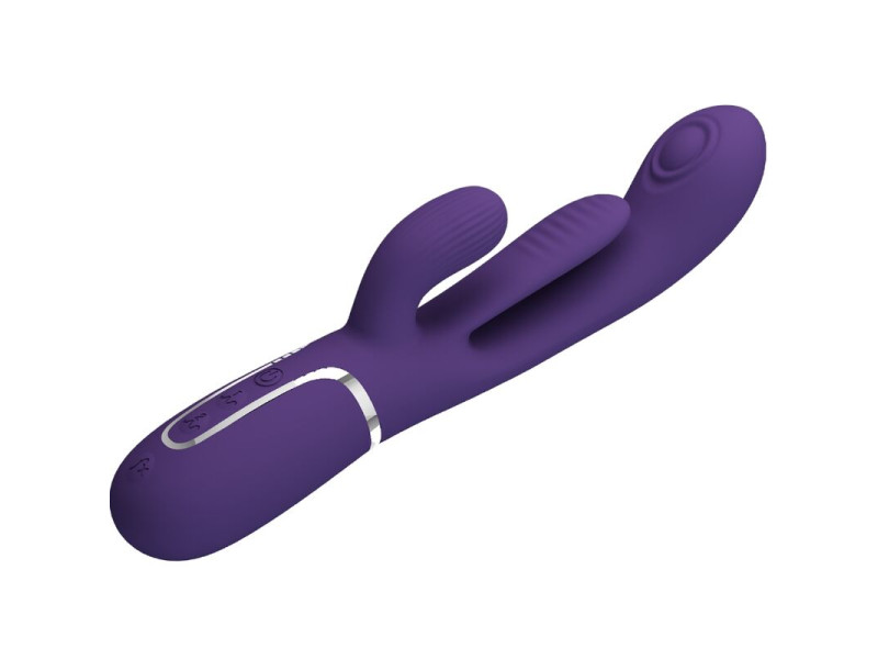 PRETTY LOVE - SHANIA TRIPLE RABBIT VIBRATOR MULTIFUNCTION PURPLE