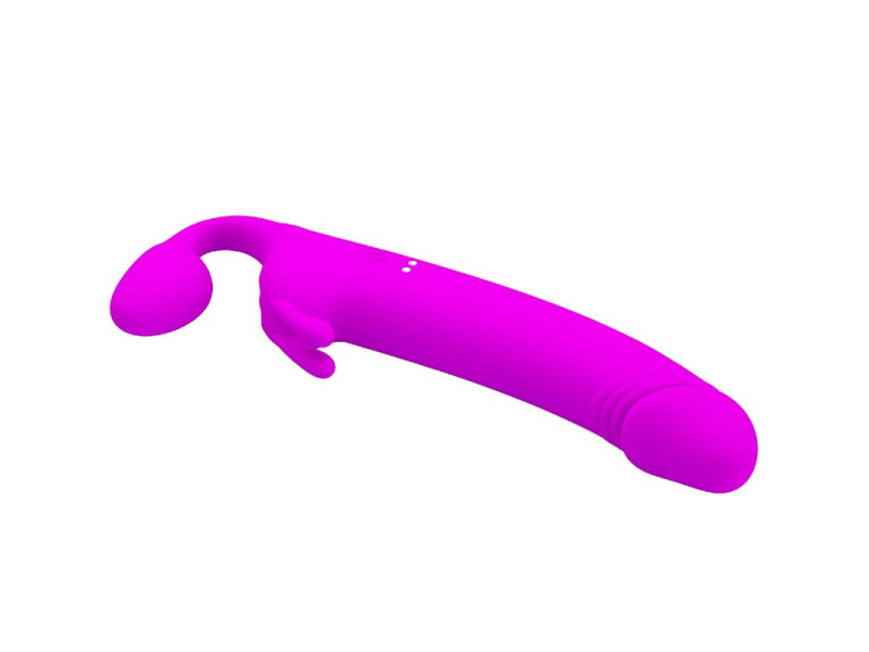 PRETTY LOVE - ZANINI STRAPLESS STRAP-ON 10 VIBRATIONS PURPLE