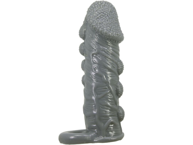 PRETTY LOVE - REALISTIC PENIS ENLARGER AND DELAY SLEEVE GREY