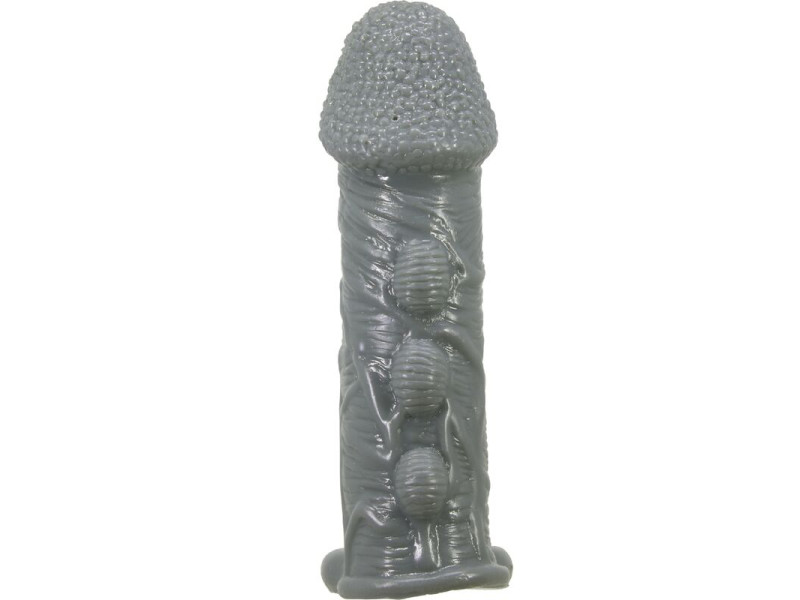 PRETTY LOVE - REALISTIC PENIS ENLARGER AND DELAY SLEEVE GREY