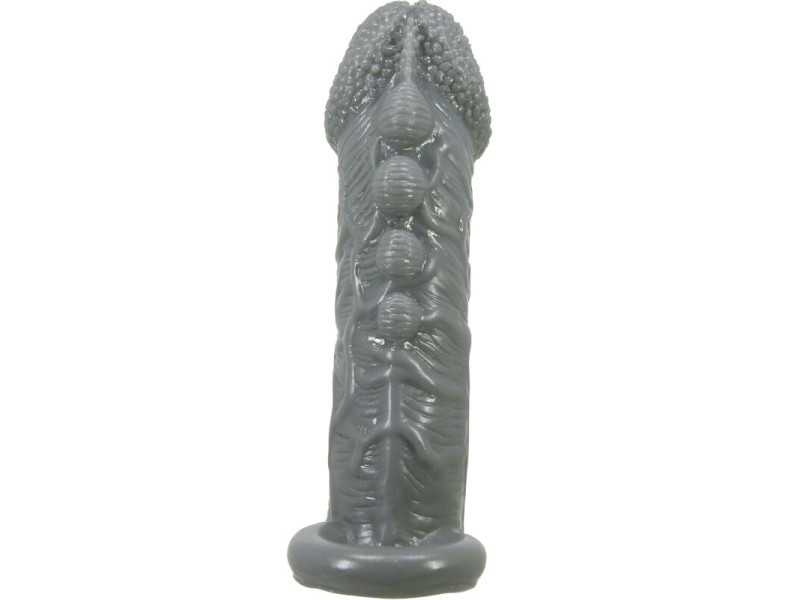 PRETTY LOVE - REALISTIC PENIS ENLARGER AND DELAY SLEEVE GREY