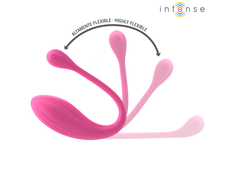 INTENSE - JANICE U VIBRATOR DOUBLE STIMULATION 10 VIBRATIONS PINK REMOTE CONTROL