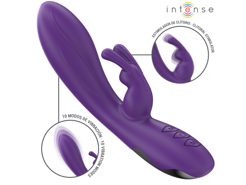 INTENSE - RANDALL RABBIT VIBRATOR 10 VIBRATIONS PURPLE