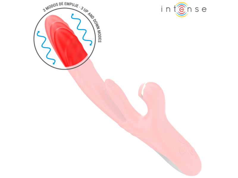INTENSE - KAROL MULTIFUNCTION VIBRATOR THRUST & STIMULATION & STIMULATING WAVES RED