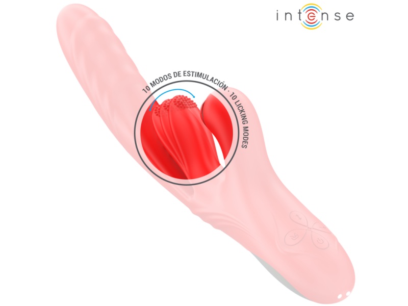 INTENSE - KAROL MULTIFUNCTION VIBRATOR THRUST & STIMULATION & STIMULATING WAVES RED