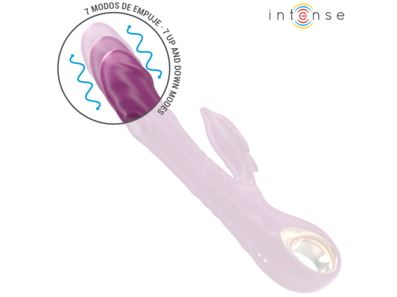 INTENSE - HALLE MULTIFUNCTION VIBRATOR WITH DOLPHIN STIMULATING TONGUE PURPLE