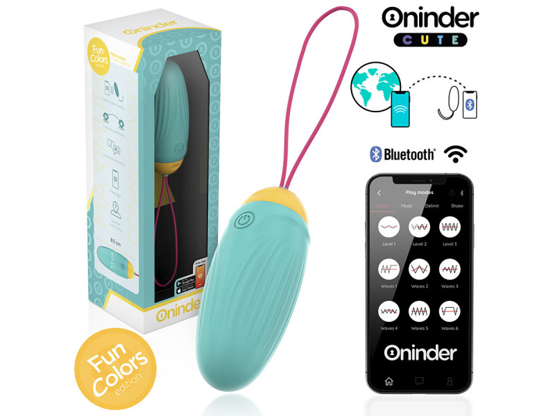 ONINDER CUTE - LOVE PLEASURE VIBRO-ROTATING SILICONE GEM EGG - FREE WORLDWIDE APP