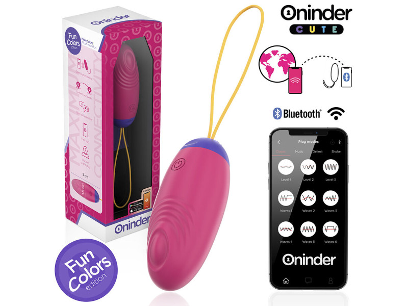 ONINDER CUTE - LOVE PLEASURE VIBRO-WAVE TAPPING SILICONE EGG - FREE WORLDWIDE APP