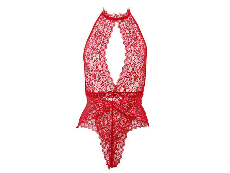 SUBBLIME - 953874 OPEN CUP BODYSUIT RED S/M
