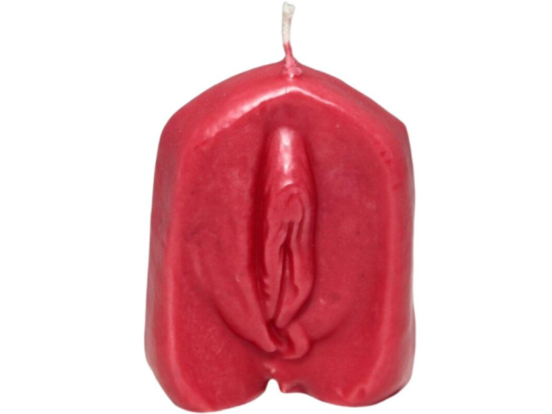 DIABLO PICANTE - VAGINA SHAPED CANDLE RED