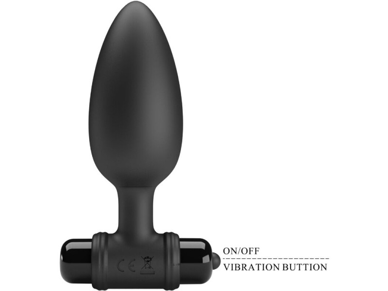 PRETTY LOVE - VIBRA BUTT PLUG 2 ANAL PLUG 10 VIBRATIONS BLACK