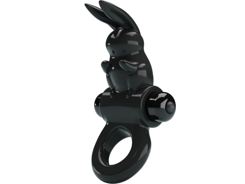 PRETTY LOVE - EXCITING RING RABBIT VIBRATOR RING 10 VIBRATIONS BLACK