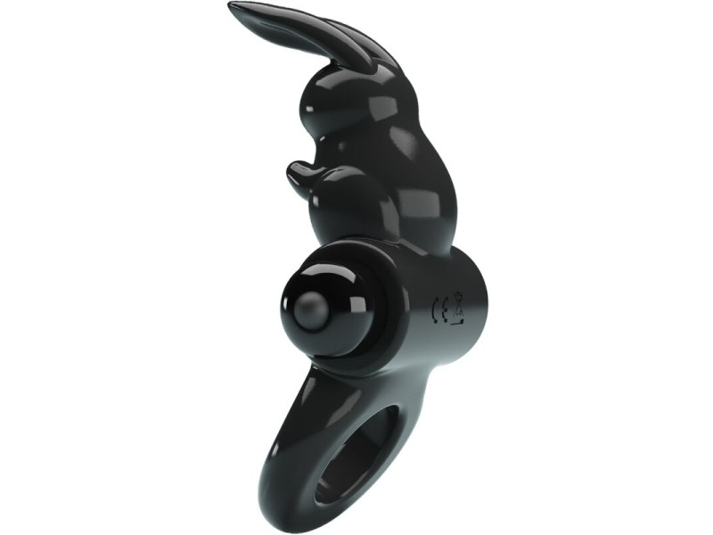 PRETTY LOVE - EXCITING RING RABBIT VIBRATOR RING 10 VIBRATIONS BLACK