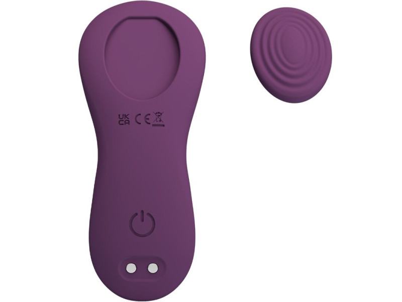 PRETTY LOVE - MANE LAY ON CLITORIS MASSAGER 10 VIBRATIONS REMOTE CONTROL PURPLE