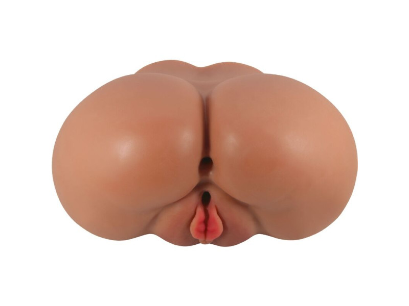 CRAZY BULL - LUNA VIBRATOR BUTT WITH REALISTIC VAGINA AND ANUS FLESH CONTROL REMOTO