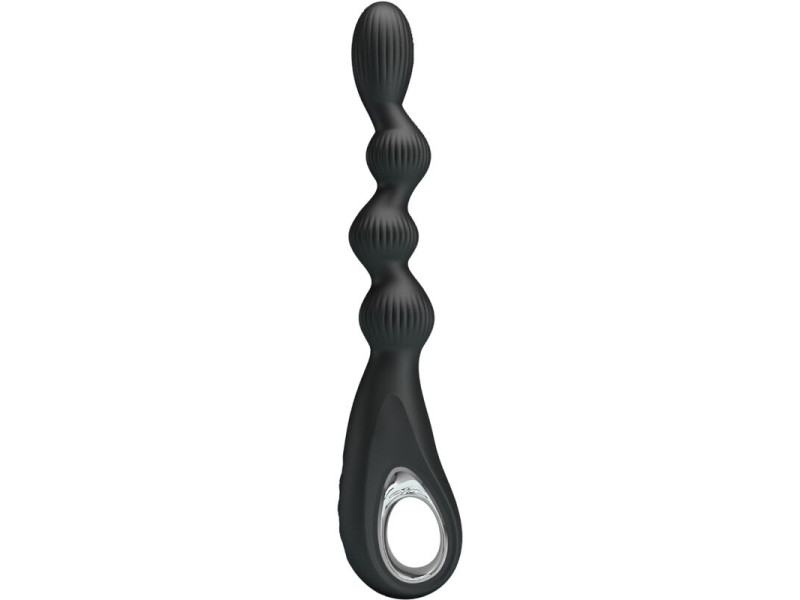 PRETTY LOVE - FEDERER ANAL VIBRATOR 12 VIBRATIONS BLACK