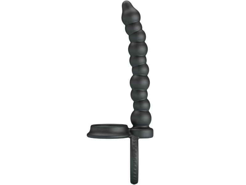 PRETTY LOVE - DILLION DOUBLE PENETRATION COCK RING BLACK
