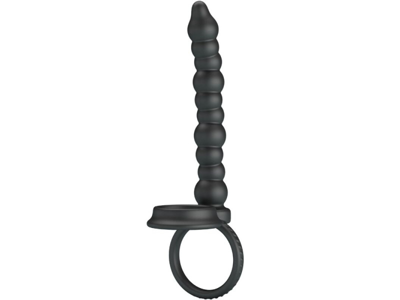 PRETTY LOVE - DILLION DOUBLE PENETRATION COCK RING BLACK