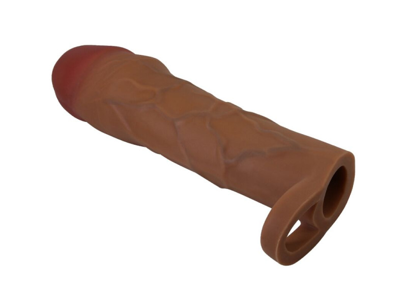 PRETTY LOVE - HANI PENIS SLEEVE WITH 5 CM EXTENSION MULATTO