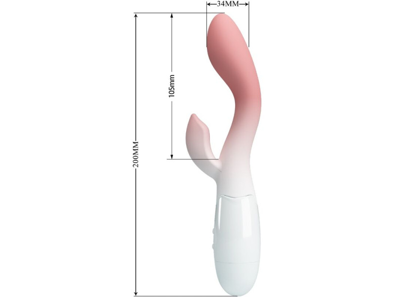 PRETTY LOVE - BRIGHTY G-SPOT VIBRATOR + CLITORIS STIMULATOR 30 VIBRATIONS PINK
