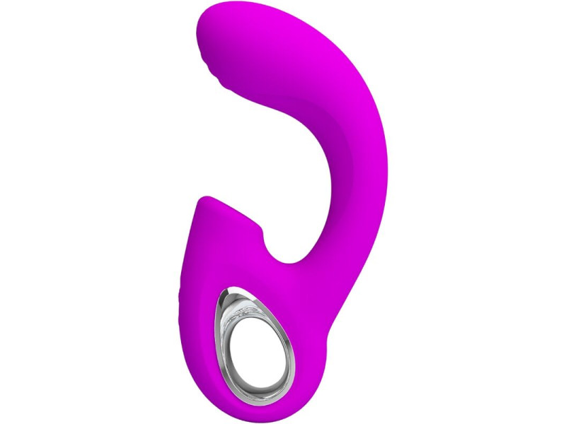 PRETTY LOVE - SIBEL SIBEL G-SPOT VIBRATOR + CLITORIS STIMULATOR 10 VIBRATIONS PURPLE