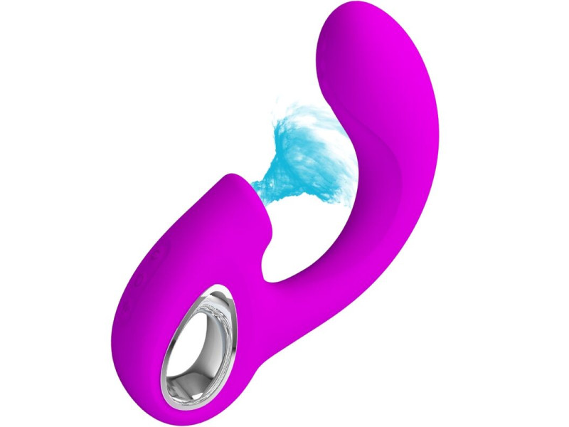 PRETTY LOVE - SIBEL SIBEL G-SPOT VIBRATOR + CLITORIS STIMULATOR 10 VIBRATIONS PURPLE