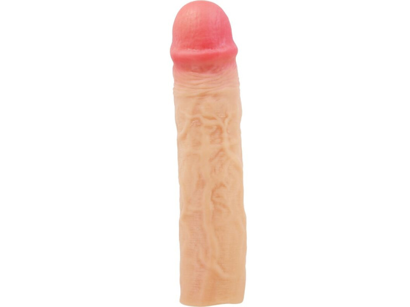 PRETTY LOVE - DEREK PENIS SLEEVE WITH 7.6 CM EXTENSION FLESH