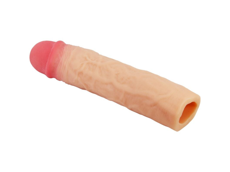 PRETTY LOVE - DEREK PENIS SLEEVE WITH 7.6 CM EXTENSION FLESH