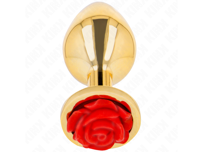 KINK -  PLUG ANAL GOLD ROSE RED SIZE S