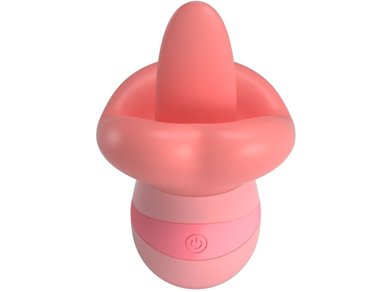 PRETTY LOVE - KYLEE TONGUE CLITORIS STIMULATOR 10 VIBRATIONS NUDE PINK