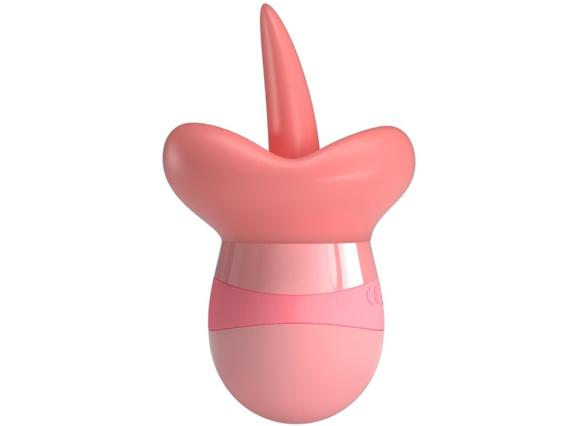 PRETTY LOVE - KYLEE TONGUE CLITORIS STIMULATOR 10 VIBRATIONS NUDE PINK