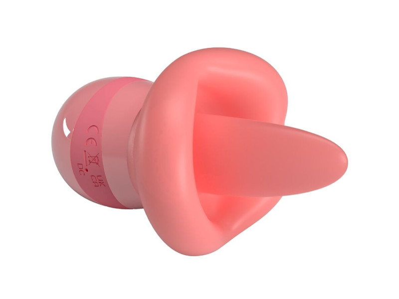 PRETTY LOVE - KYLEE TONGUE CLITORIS STIMULATOR 10 VIBRATIONS NUDE PINK