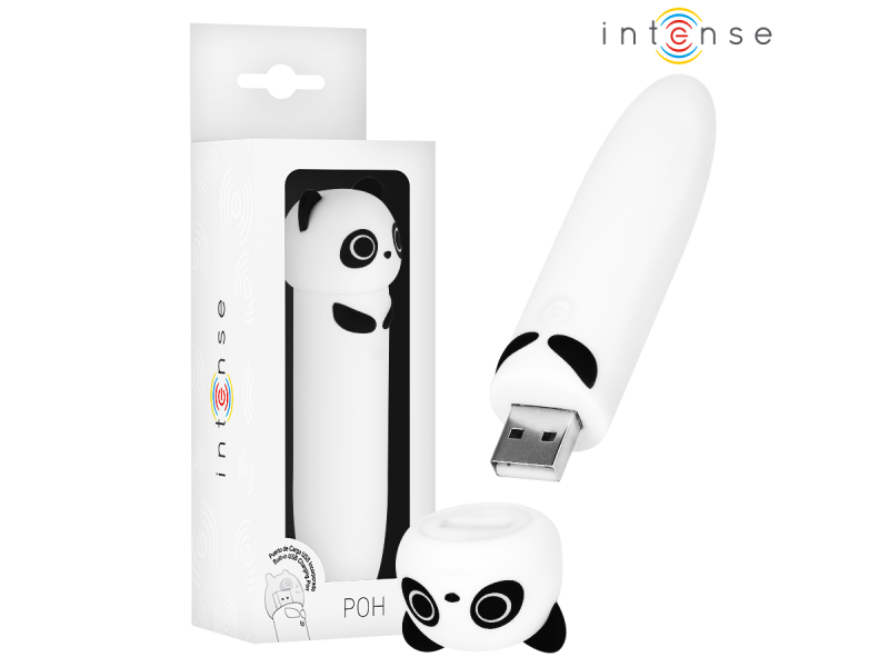 INTENSE - POH PANDA VIBRATING BULLET USB RECHARGEABLE 10 X 2.2 CM