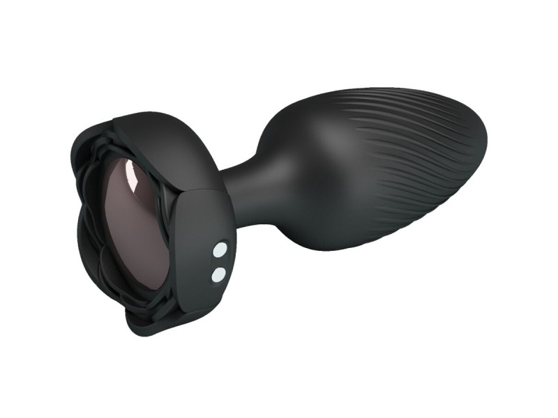 PRETTY LOVE - VARIAN ANAL PLUG WITH  LED LIGHT BLACK 10.8 CM