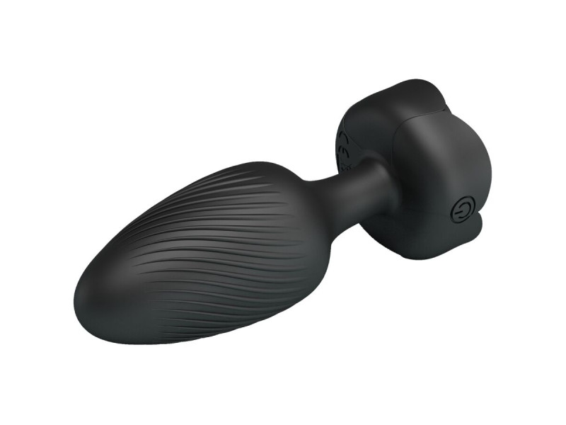 PRETTY LOVE - VARIAN ANAL PLUG WITH  LED LIGHT BLACK 10.8 CM