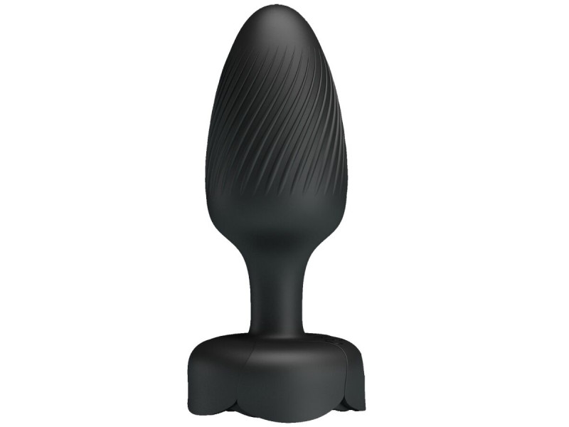 PRETTY LOVE - OSBORN ANAL PLUG WITH  LED LIGHT BLACK 9.8 CM