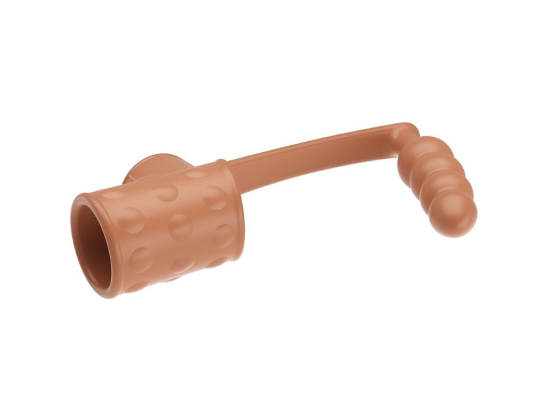 PRETTY LOVE - PENIS SLEEVE WITH ANAL PLUG NATURAL