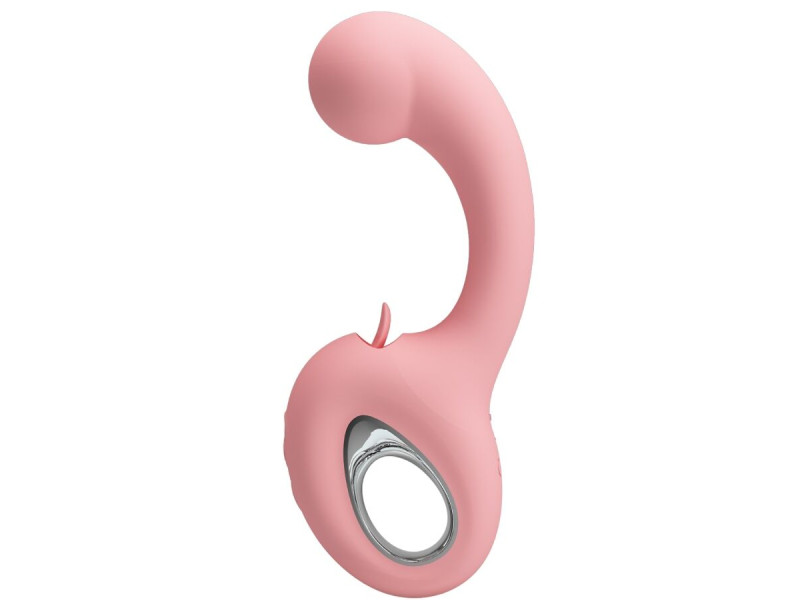 PRETTY LOVE - ERYNNYES G-SPOT VIBRATOR + CLITORIS STIMULATOR 10 VIBRATIONS PINK