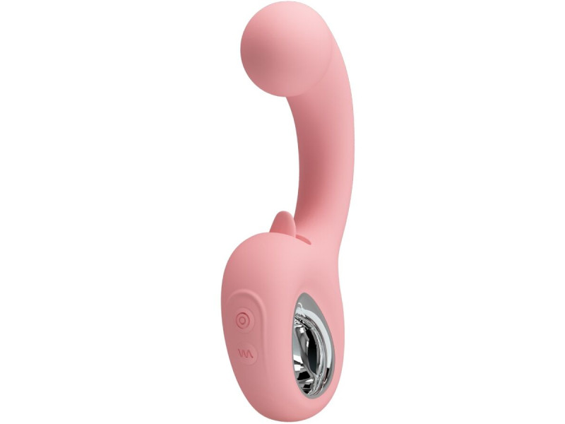 PRETTY LOVE - ERYNNYES G-SPOT VIBRATOR + CLITORIS STIMULATOR 10 VIBRATIONS PINK