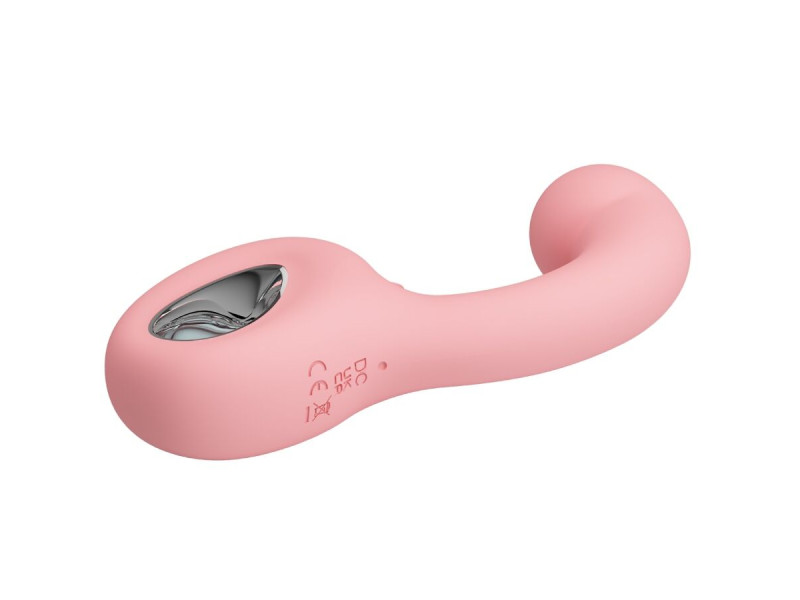 PRETTY LOVE - ERYNNYES G-SPOT VIBRATOR + CLITORIS STIMULATOR 10 VIBRATIONS PINK