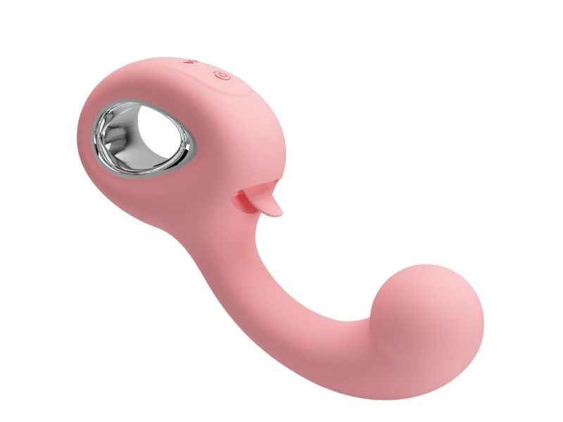 PRETTY LOVE - ERYNNYES G-SPOT VIBRATOR + CLITORIS STIMULATOR 10 VIBRATIONS PINK