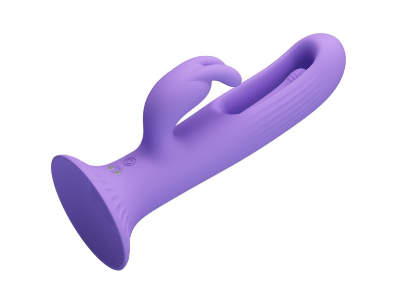 PRETTY LOVE - KILLMOULIS RABBIT VIBRATOR 12 VIBRATION MODES PURPLE