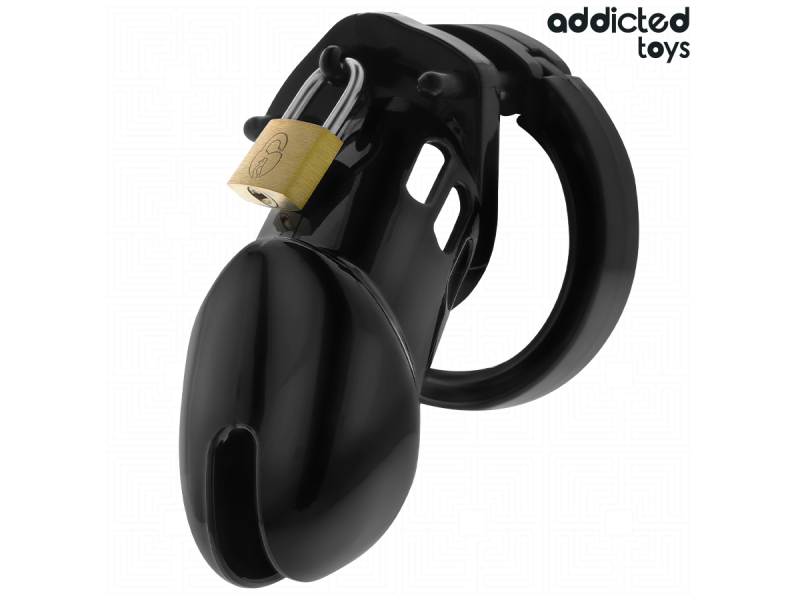 ADDICTED TOYS LOCKED - OBSIDIAN HOLD PENIS CAGE SIZE M
