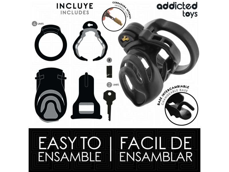 ADDICTED TOYS LOCKED - ETERNAL LOCK PENIS CAGE 9 CM