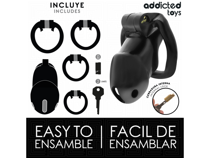 ADDICTED TOYS LOCKED - MINDNIGHT CELL PENIS CAGE 4.2 CM SIZE M