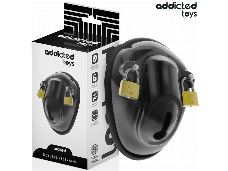 ADDICTED TOYS LOCKED - KEYLESS RESTRAINT PENIS CAGE 11.5 CM
